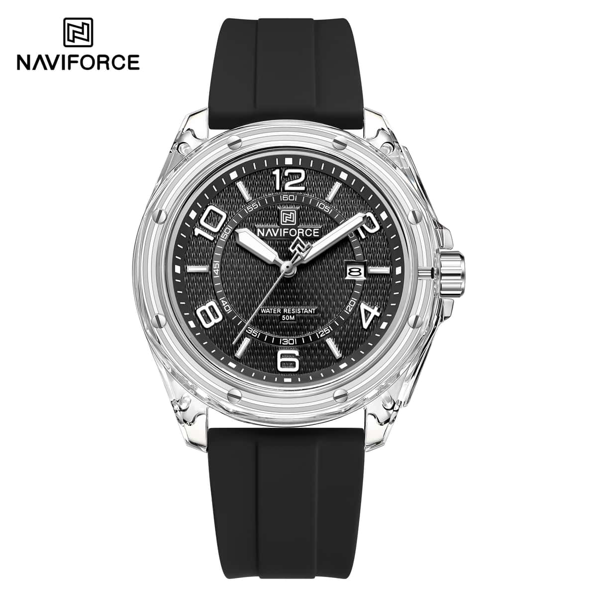 NAVIFORCE 6119 T For Men - Silver Black 