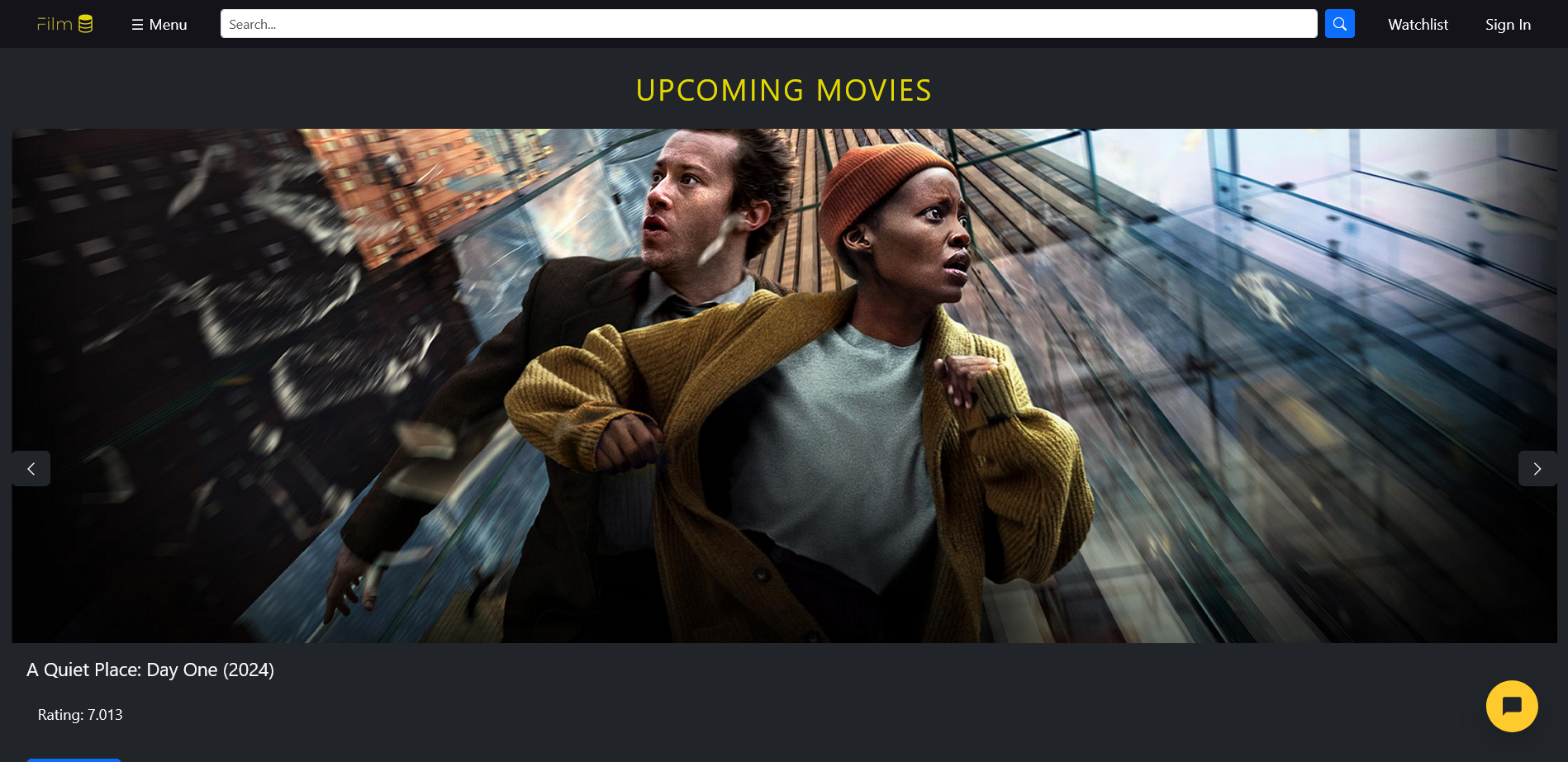 FilmDB website preview image